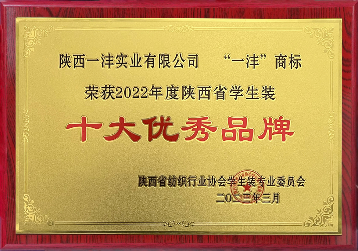 十大优秀品牌